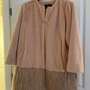 New Dennis Basso faux fur coat